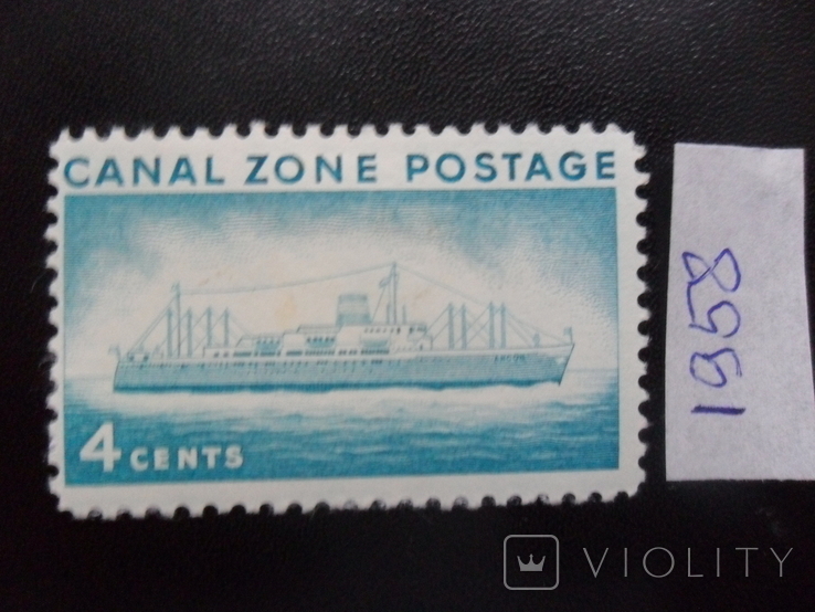 Корабли. Зона Панамского канала. 1958 г.  МН