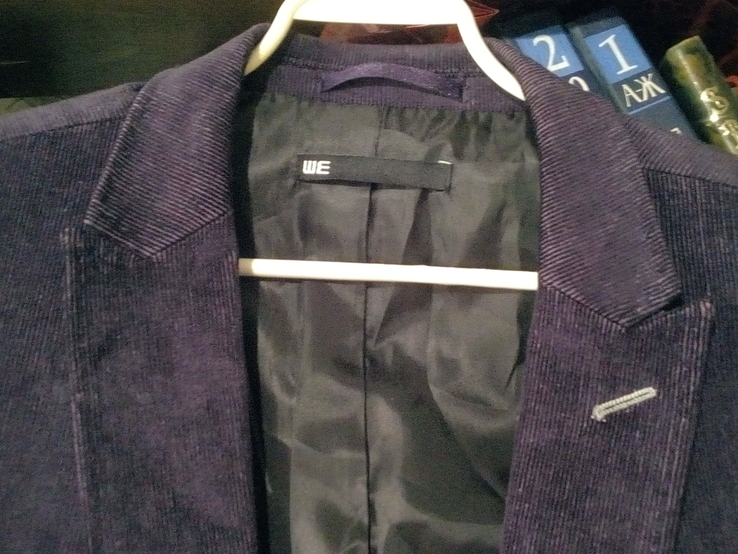 Пиджак вельветовый фиолетовый фирмы WE, фото №2