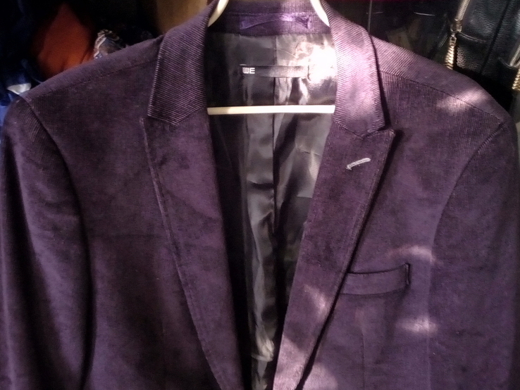Пиджак вельветовый фиолетовый фирмы WE, фото №8