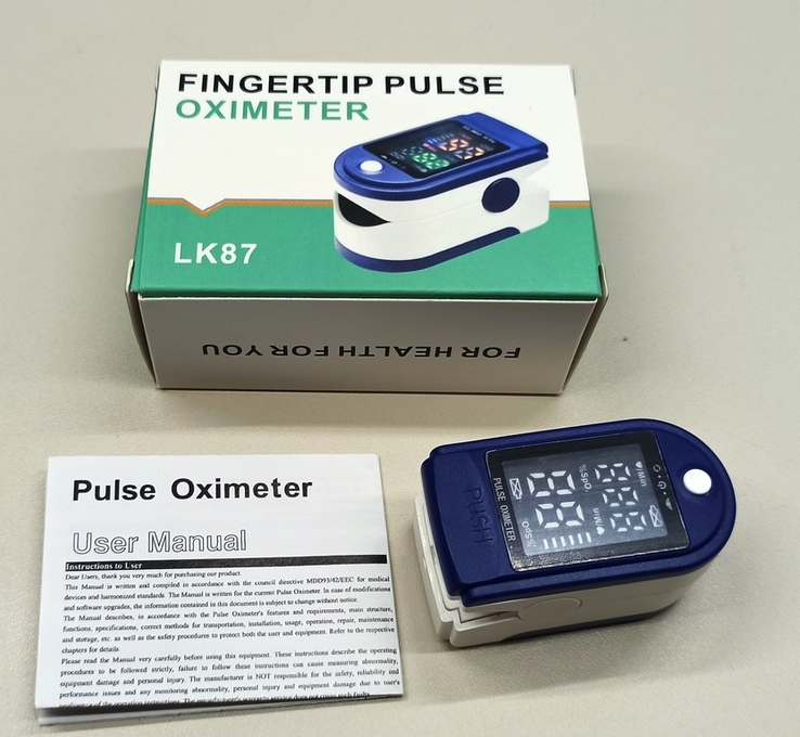  Пульсоксиметр на палец Oximeter LK 87, фото №2