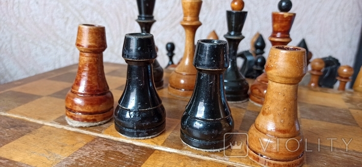 Шахматы старые с песчаным утяжилителем, фото №10