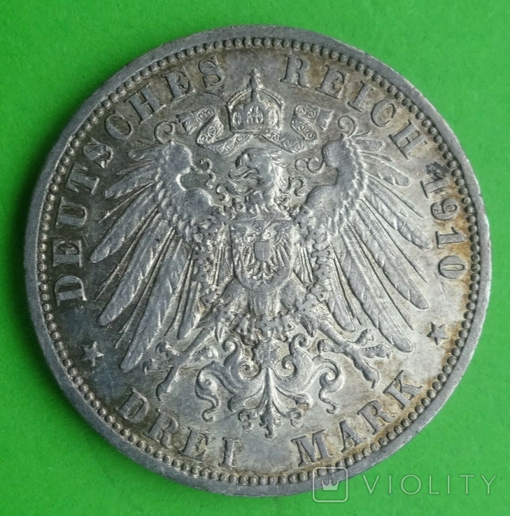 3 марки, Пруссия, 1910г, фото №6