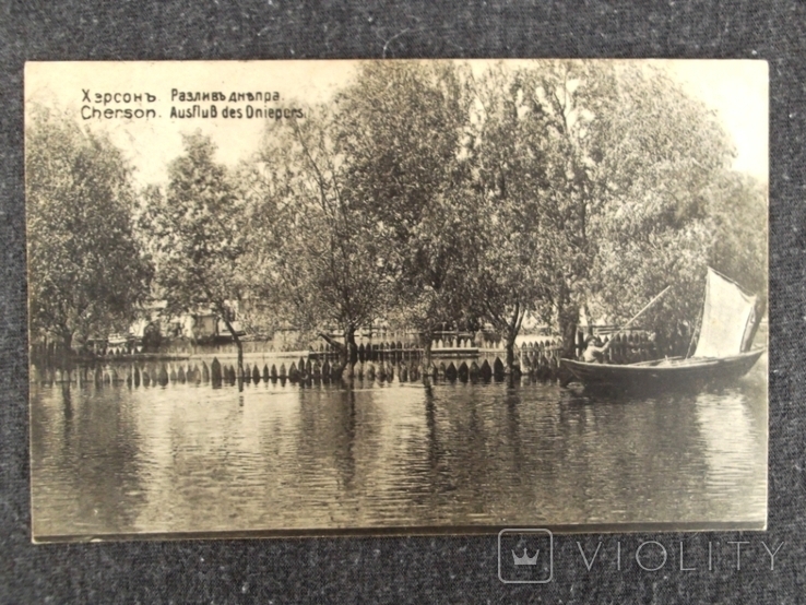 Херсон. Разлив Днепра. Изд. фотогр. Я. Мендельсона. Почта, 1908 г., фото №4