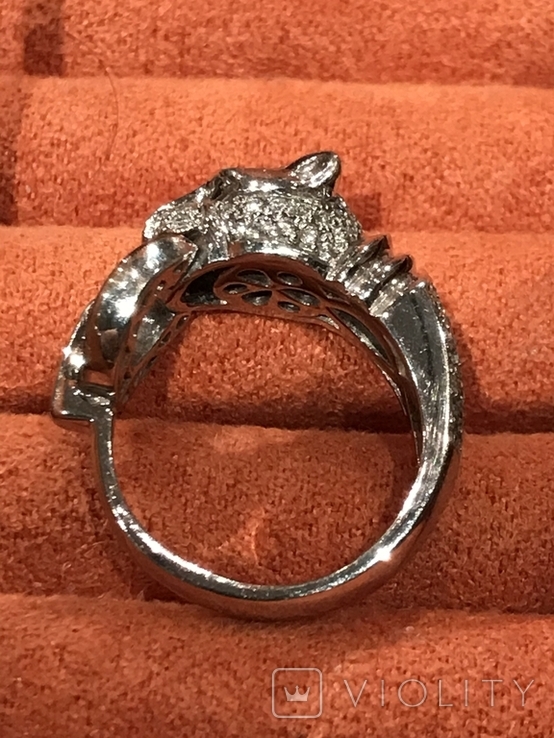 Гарнитур Cartier . Серьги и кольцо с бриллиантами, фото №10