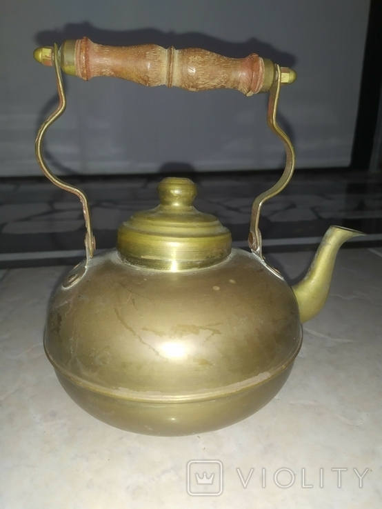 Чайник заварник латунь объем 0,9 литра, фото №3
