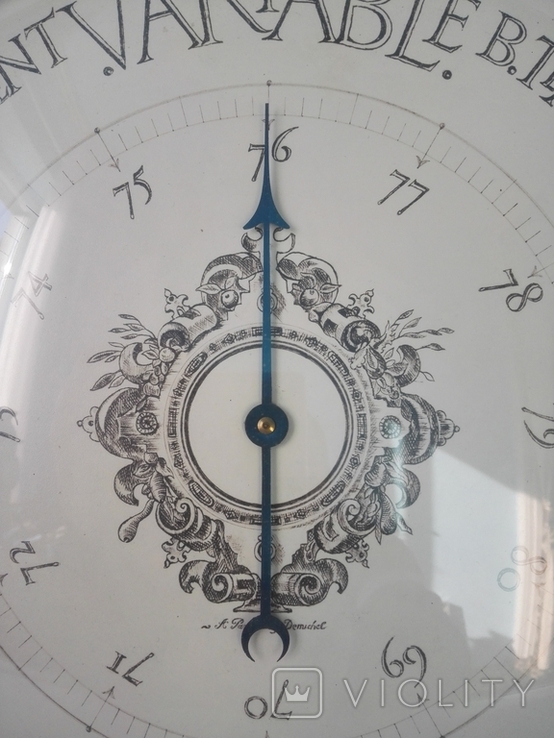 34.5 см Коллекційний барометр PHNB(Pertuis, Hulot &amp; Naud Barometer), фото №3