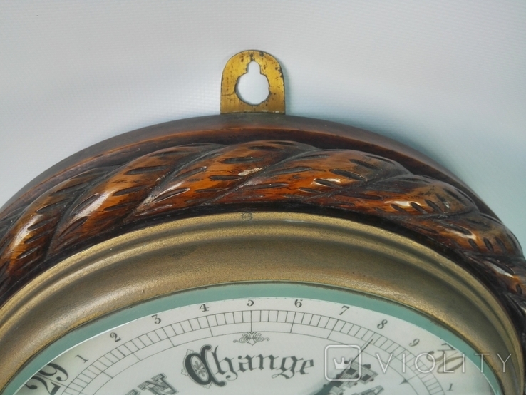 34см* Великий англійський барометр XIX століття, фото №4
