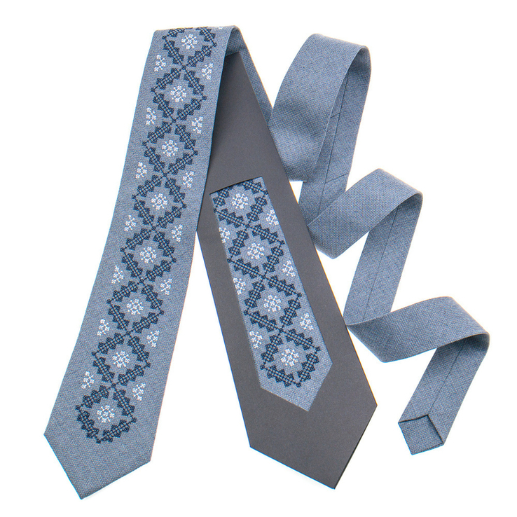 Класична краватка з вишивкою №850, фото №2