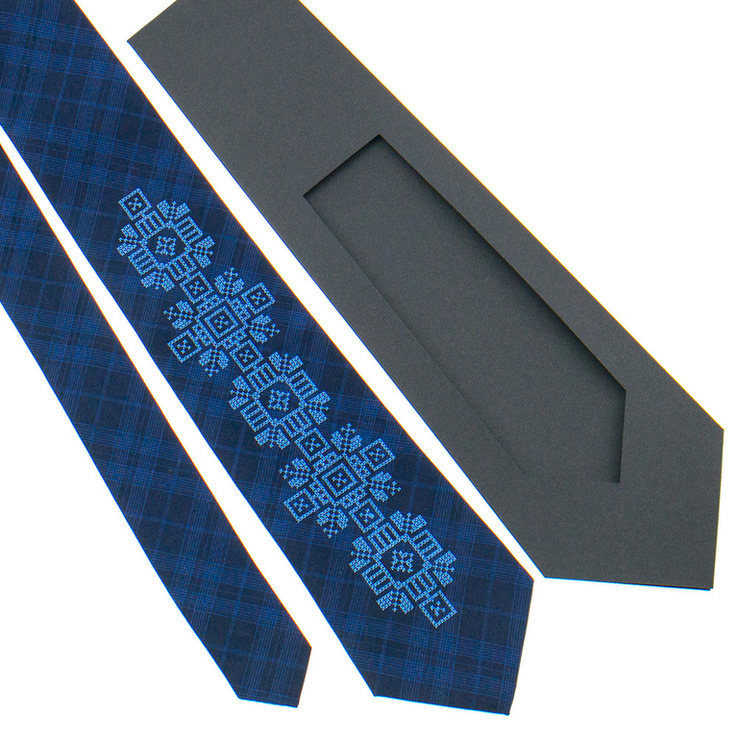 Класична краватка з вишивкою №917, фото №4