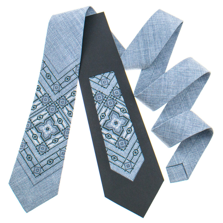 Класична краватка з вишивкою №920, фото №2