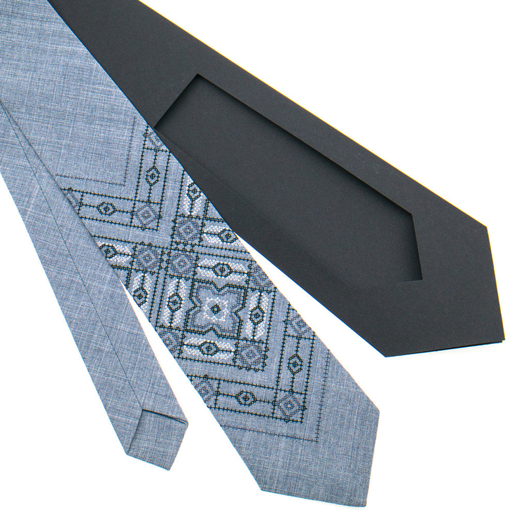Класична краватка з вишивкою №920, photo number 4
