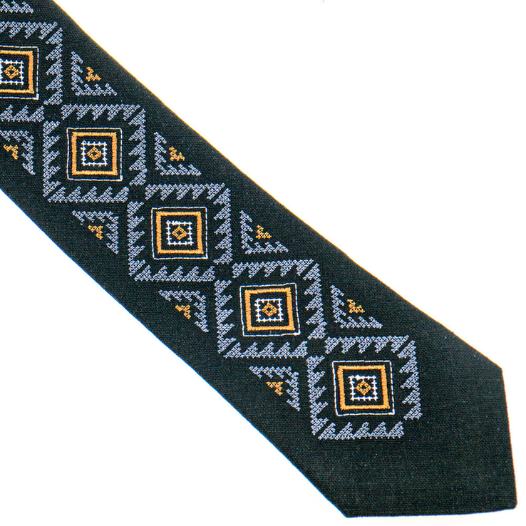 Вишита краватка з льону №926, фото №4