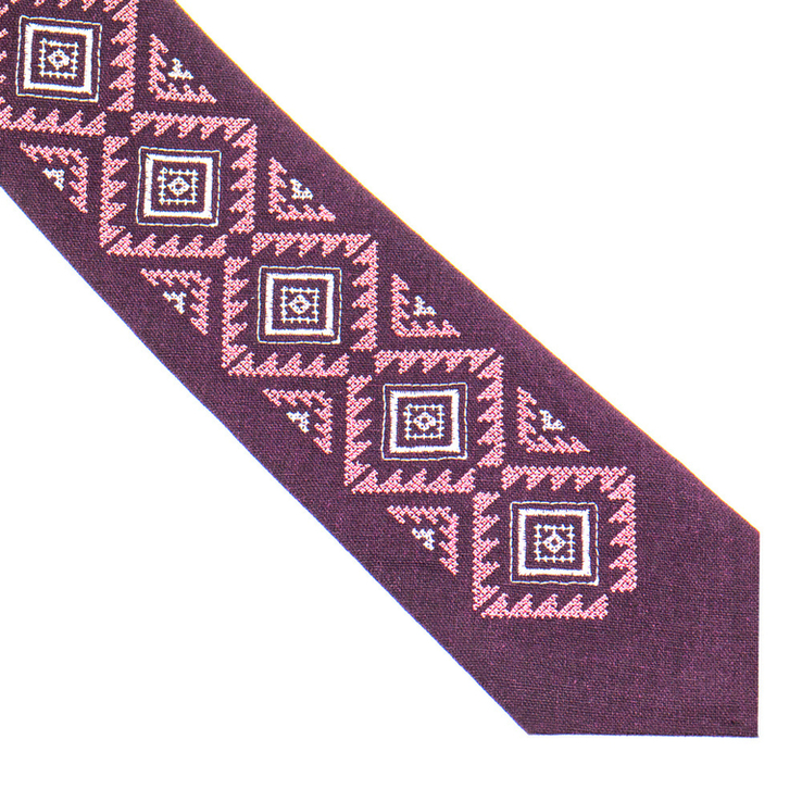 Вишита краватка з льону №930, фото №4