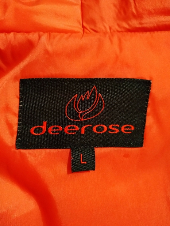 Куртка теплая. Пуховик DEEROSE нейлон пух+полиэстер p-p L(состояние нового), фото №9