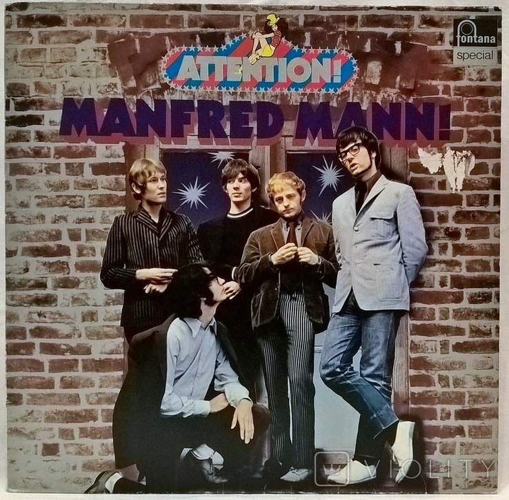 Manfred Mann ‎ (Attention! Manfred Mann!) 1964-68. (LP). 12. Vinyl. Пластинка. Germany, фото №2