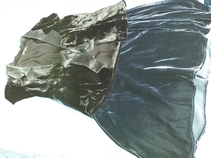 Блузочка и юбка  велюр, фото №2