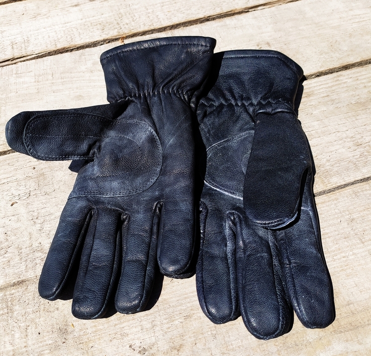 Новые кожаные армейские перчатки охотника, с утеплителем, фото №6