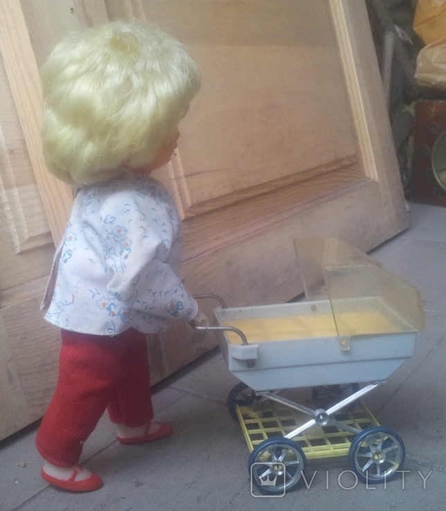 Кукла с коляской,электро-механическая (игрушка "Марите"). СССР, фото №7