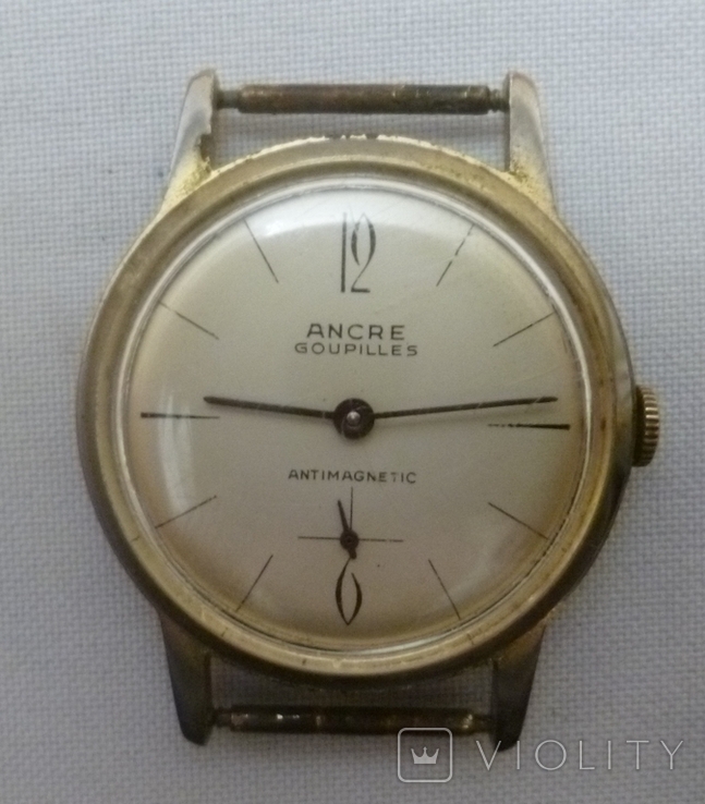 Старые часы Ancre Goupilles antimagnetic.