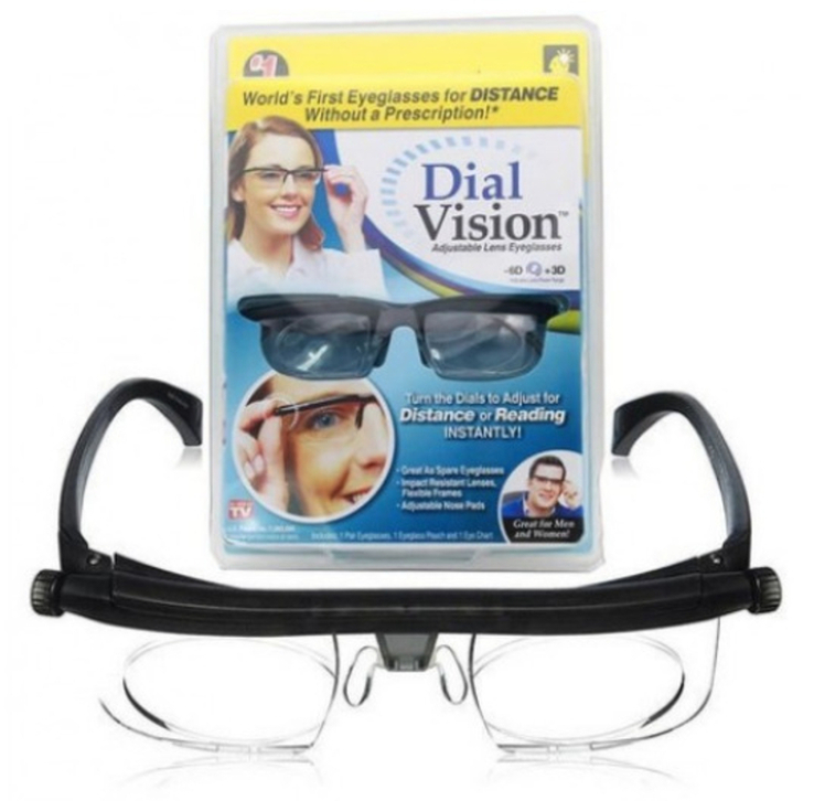 Регулируемые очки Dial Vision Adjustable Lens Eyeglasses от -6D до +3D, фото №2