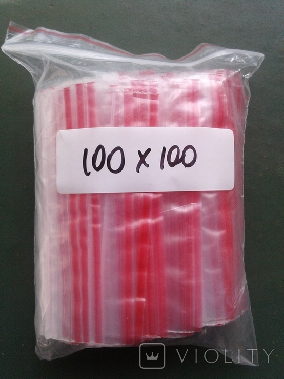 Зип-пакеты 100*100 (zip-lock) 1000 штук