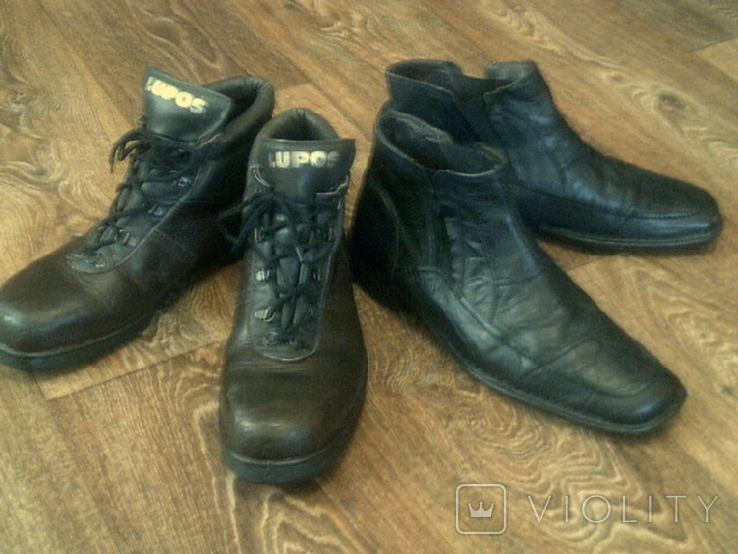 Ботинки кожаные 2 пары разм.44, photo number 2