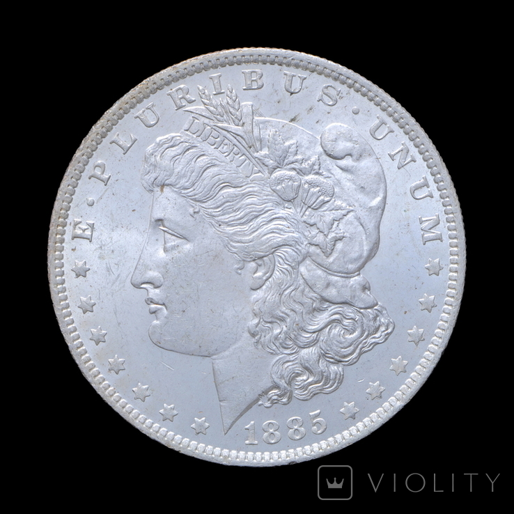 1 Доллар 1885 О Морган, США, фото №2