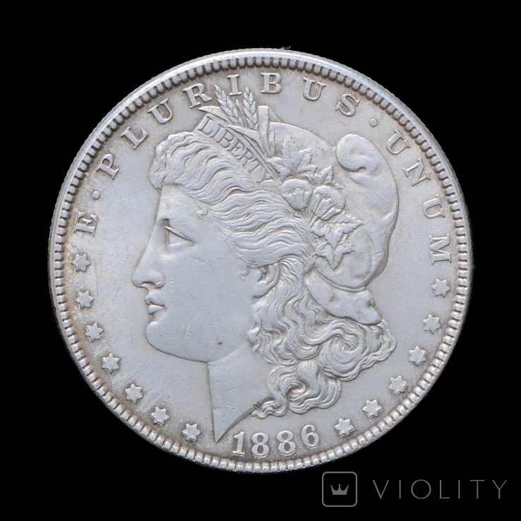 1 Доллар 1886 Морган, США, фото №2