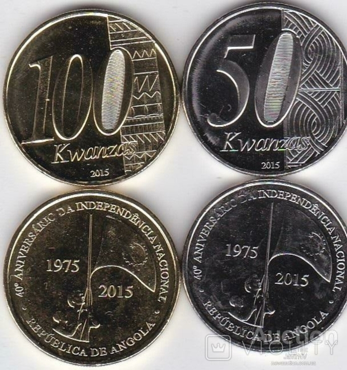 Angola Ангола - 50 + 100 Kwanzas 2015