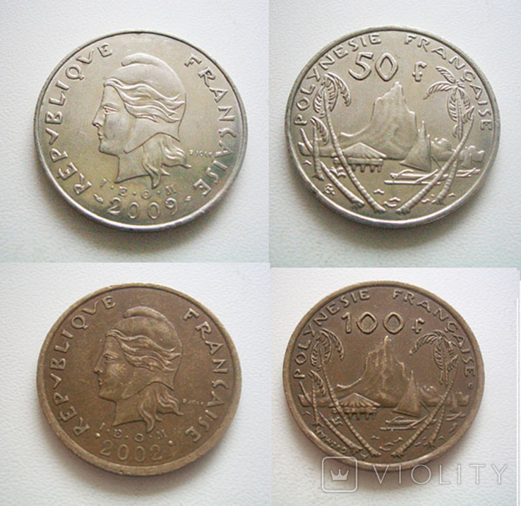 Французская Полинезия, 50 и 100 франков