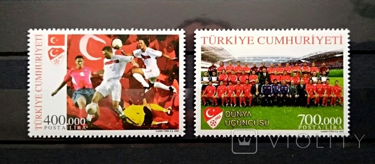 Турция ЧМ 2002 футбол спорт MNH**, фото №2