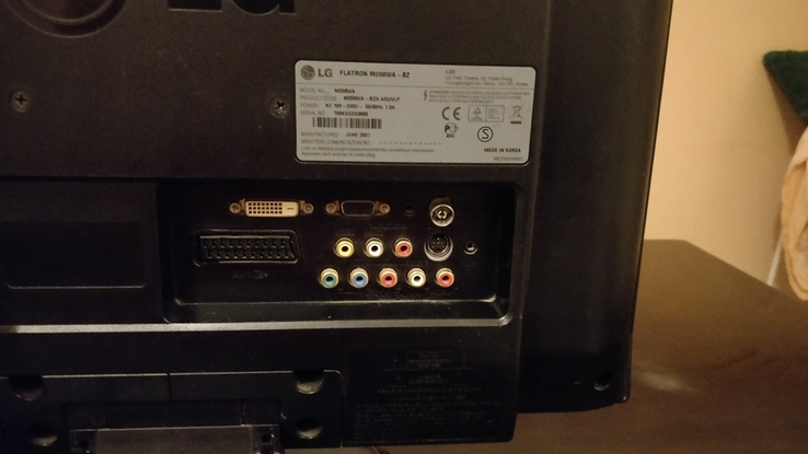 Монитор (телевизор) 20 дюймов LG M208WA Black (под восстановление), фото №4