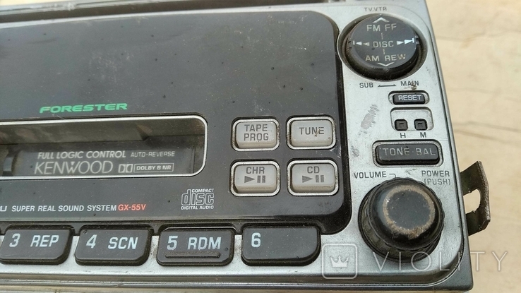 Автомагнитола Kenwood FKR-GX55v штатная Subaru Forester CD Cassette Receiver, фото №6