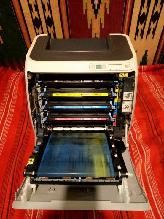 Принтер лазерный цветной HP Color LaserJet 2600n Lan Сетевой c картриджами, фото №6