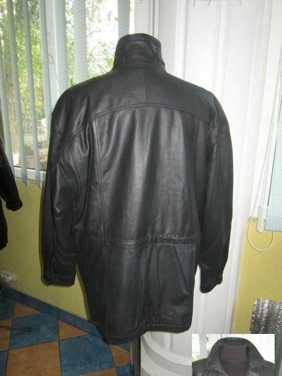 Большая кожаная мужская куртка Barisal. 60/62р.  Лот 969, фото №8