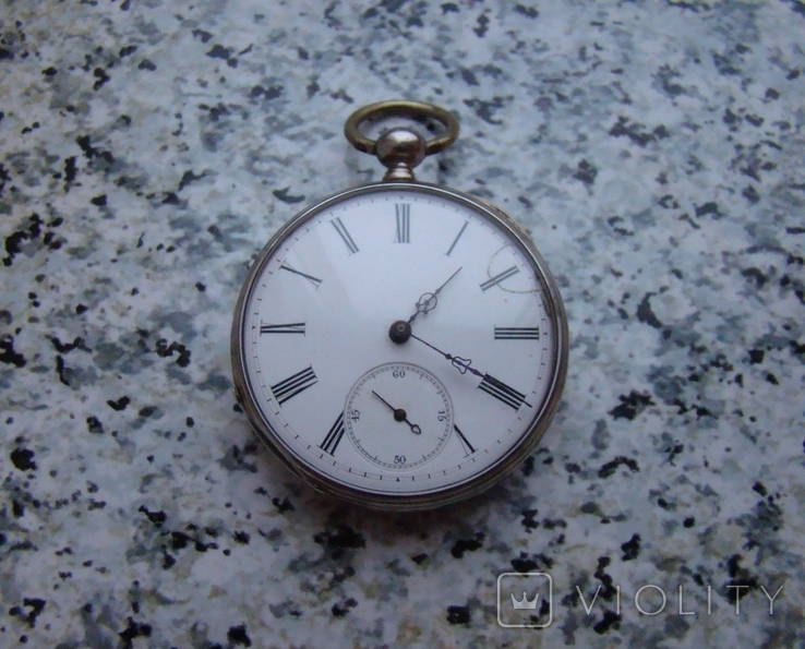 Карманные часы Швейцария 1880 г. серебро
