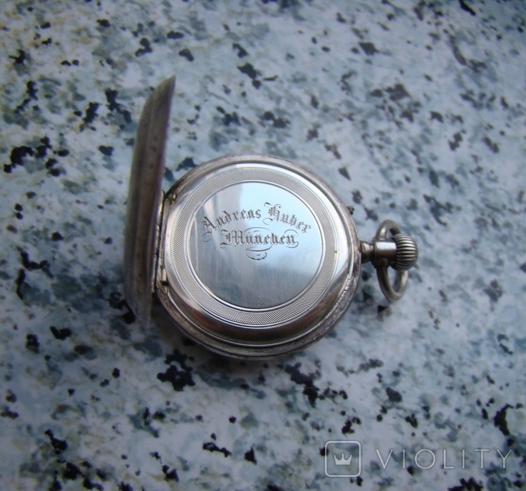 Часы карманные Andreas Huber Munchen 1890 г. серебро
