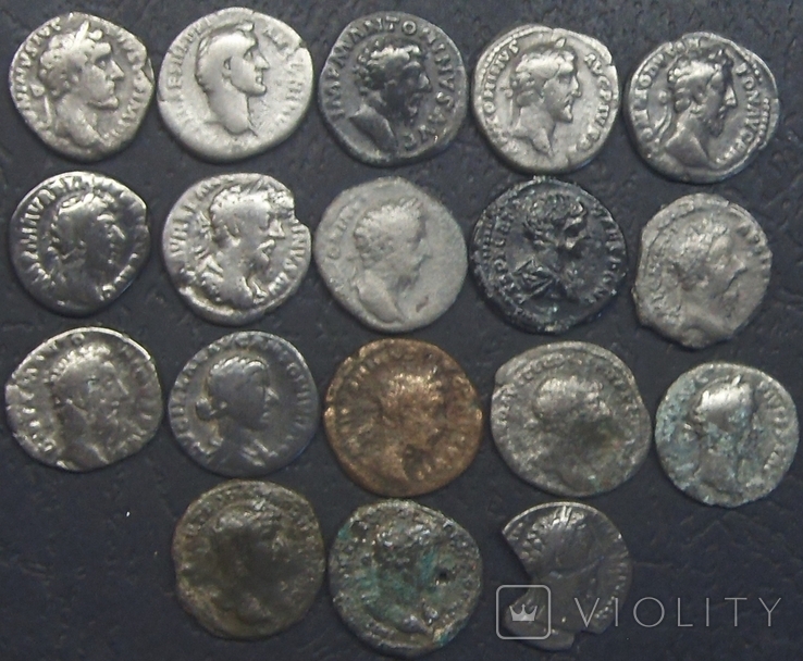 Монеты Древнего Рима (денарии) 18 штук.
