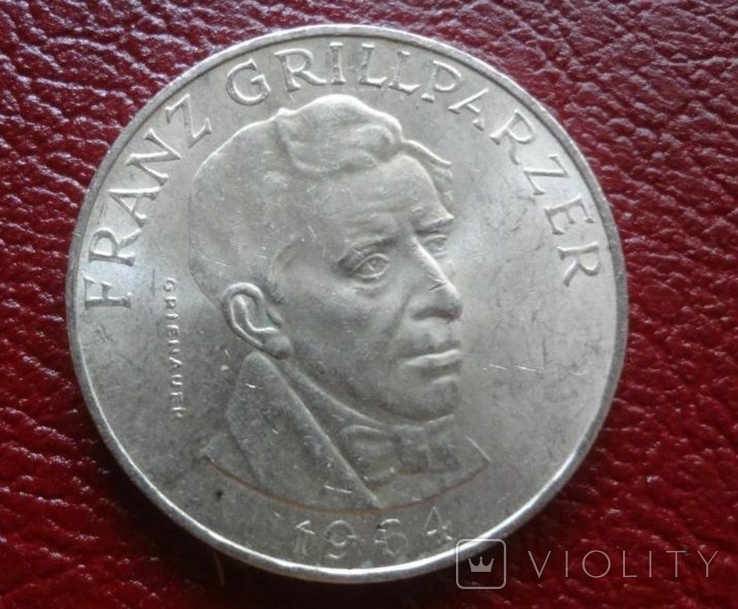 25 шиллингов 1964 Австрия серебро, фото №2