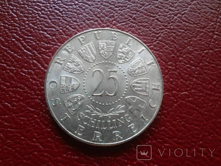 25 шиллингов 1960 Австрия серебро, фото №3