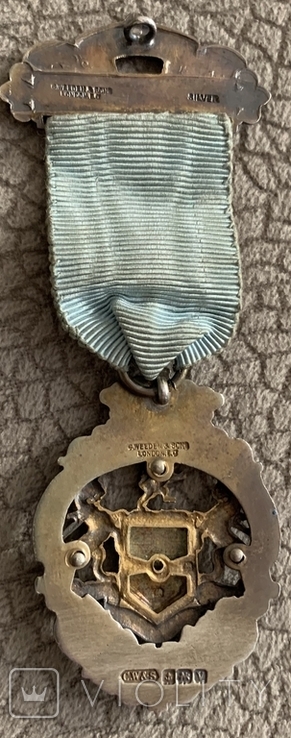 Масонский знак STEWARD. Серебро. Вес 15,94 гр., 1921 г. Клейма, фото №3