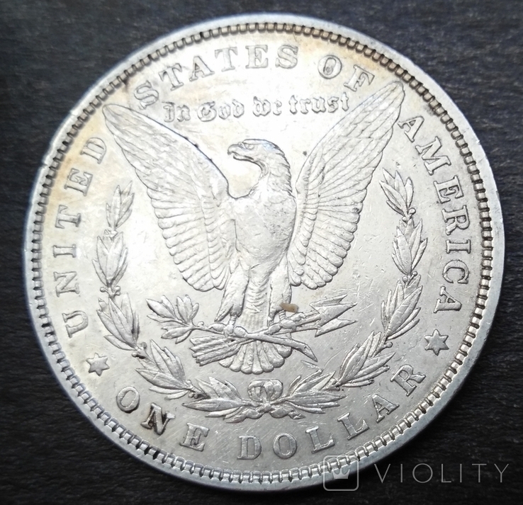 1 Доллар 1880 год. Морган. Серебро., фото №5