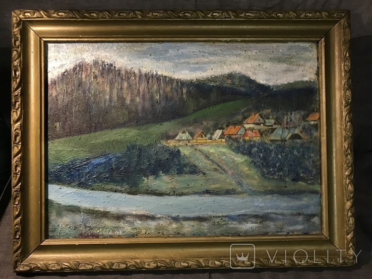 Картина "Село в горах", фото №2