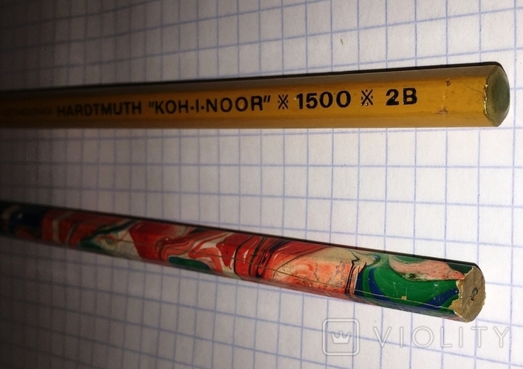 Прості олівці: кольорові (CCCP), Koh-i-Noor (Кохінор), Чехія / Олівці, 2 шт., фото №3