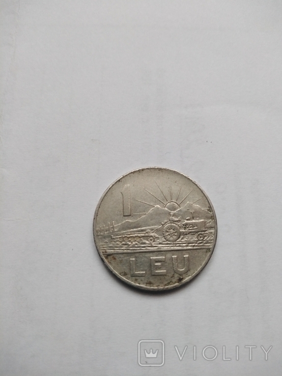 Монета 1 LEU, фото №2