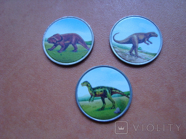 3 рупії 2020 ALDABRA -- динозаври
