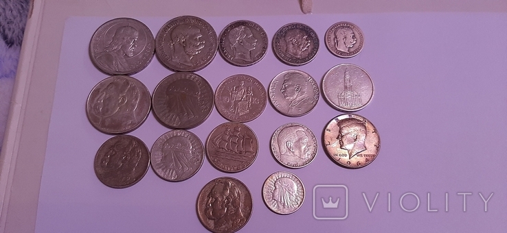 Колекция серебряных монет, фото №7