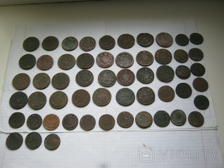 Монеты РИ 55шт