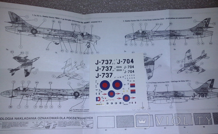 Сборная модель Hawker Hunter Mk.6 1/72 (Plastyk), фото №4