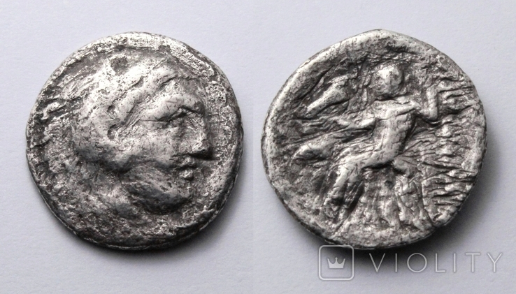 Срібна драхма від імені Александра ІІІ Великого, 3,39г.